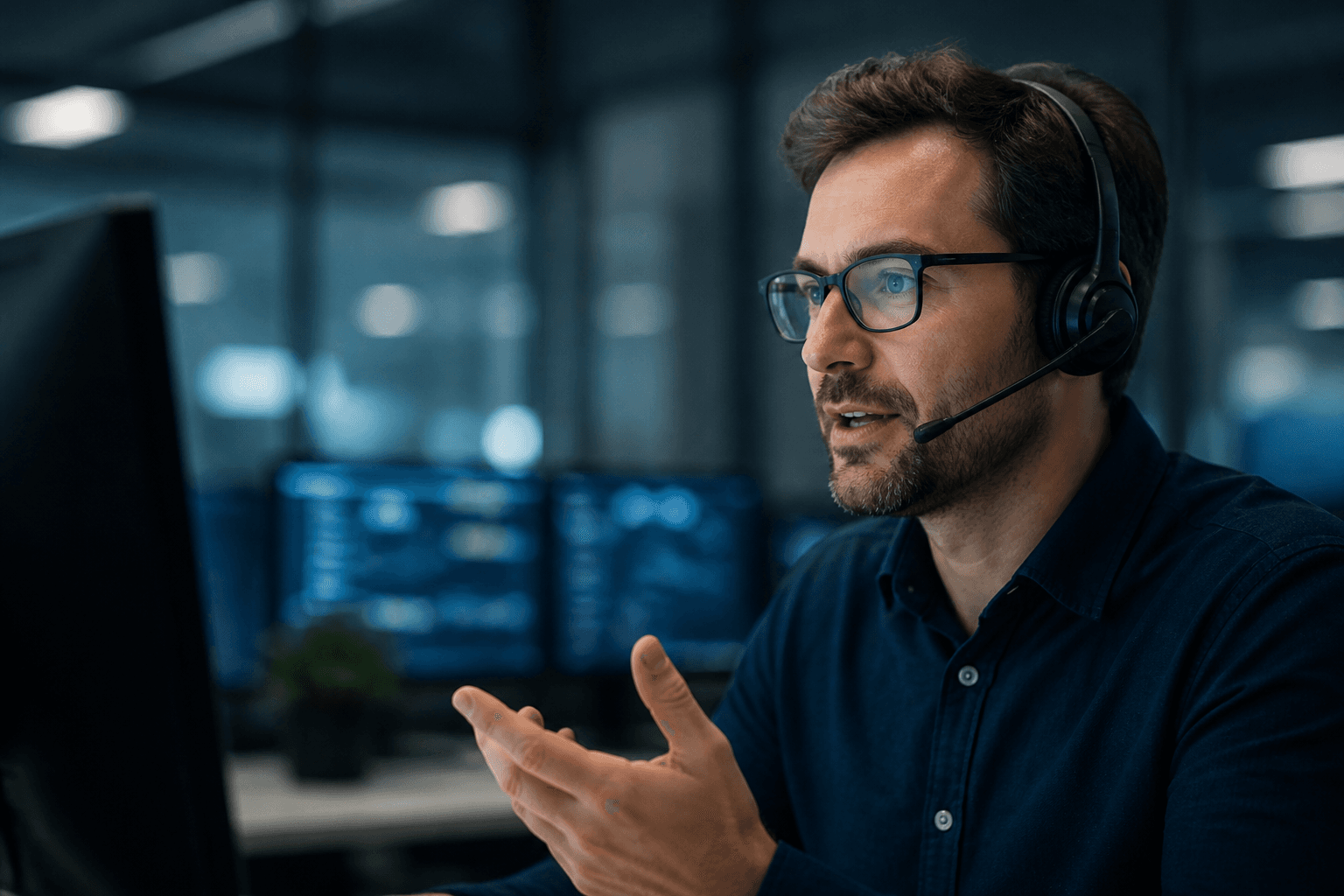Big Tuna automation specialist speaking with a client